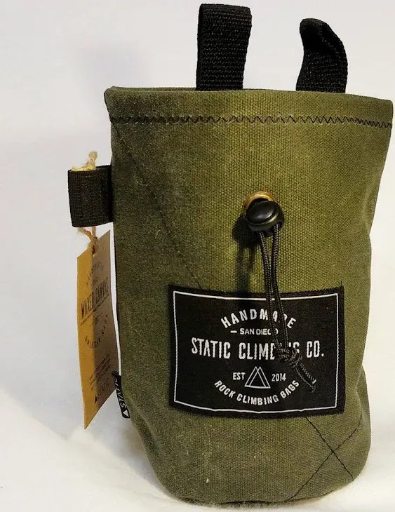 Static Waxed Canvas Chalk Bag