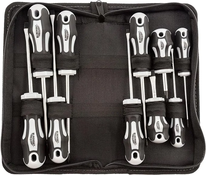 Blackout XP  10-Piece Magnetic Flat and Phillips Screwdrivers Set and Carry Case