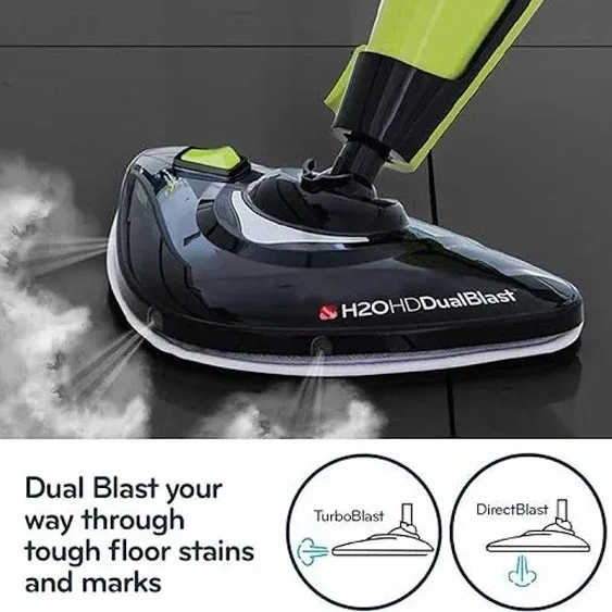 H2O HD Dualblast Steam Mop and Handheld Steam Cleaner