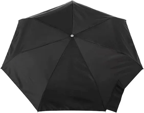 Totes Sunguard Auto Open Close Umbrella with NeverWet - Black Rain