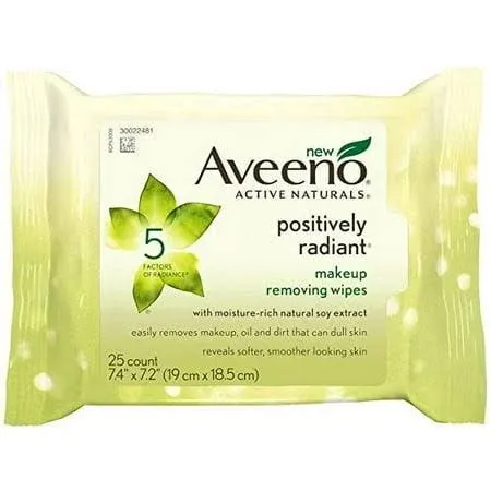 Aveeno Positively Radiant Makeup Removing Wipes