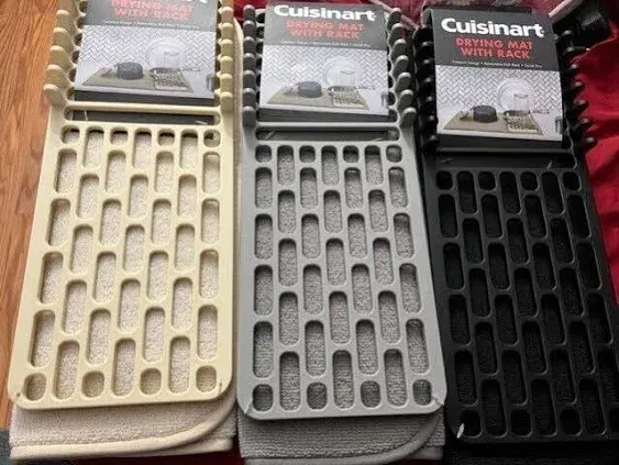 CUISINART DISH DRYING MAT WITH RACK AVAILABLE IN 3 COLORS CHOOSE FROM MENU BELOW