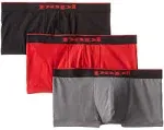 Papi 3pk Cotton Stretch Brazilian Solids Red-Gray-Black / S