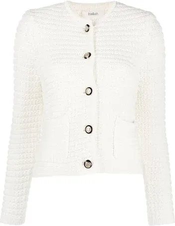 Ba&Sh Gaspard Round-Neck Cardigan - White