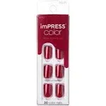 IMPRESS NAILS PRESS ON SHORT Red Velvet