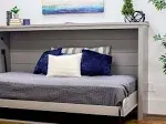 Murphy Bed Kit, Murphy Bed Queen Size Hardware Kit, Heavy Duty Vertical Wall Mount, Adjustable DIY Folding Cabinet Wall Bed Frame for Guestroom Easy to Build