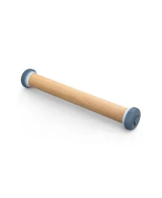 Joseph Joseph PrecisionPin Baking Adjustable Rolling Pin - Consistent and Even Dough Thickness for Perfect Baking Results, Sky