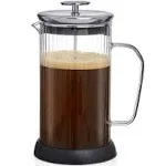 JoyJolt Glass Fluted French Press