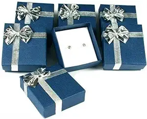 Findingking 6 Earring Boxes Bowtie Gift Wrap Jewelry Displays