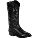 Old West Black Men's Narrow Round Toe Cowboy Work Boot - Flyclothing