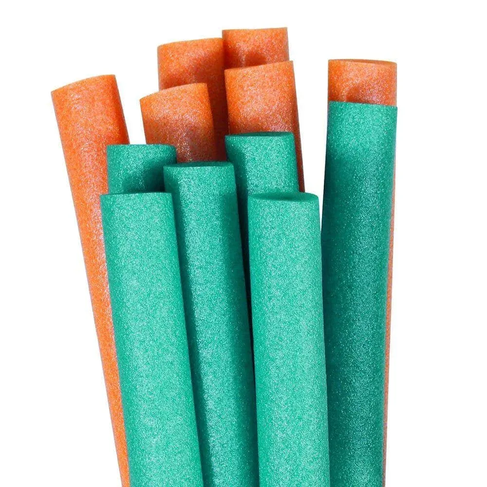 Pool Mate Teal and Orange Swimming Pool Water Noodles (12-Pack) WN12TO-PM