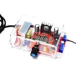 LM317 Adjustable Voltage Regulator Kit, PEMENOL AC-DC 110V to 1.25V-12V Electronic DIY Adjustable Signal Generator Output LED Display DC Power Supply Electronic Kit for DIY Warm Air Blower