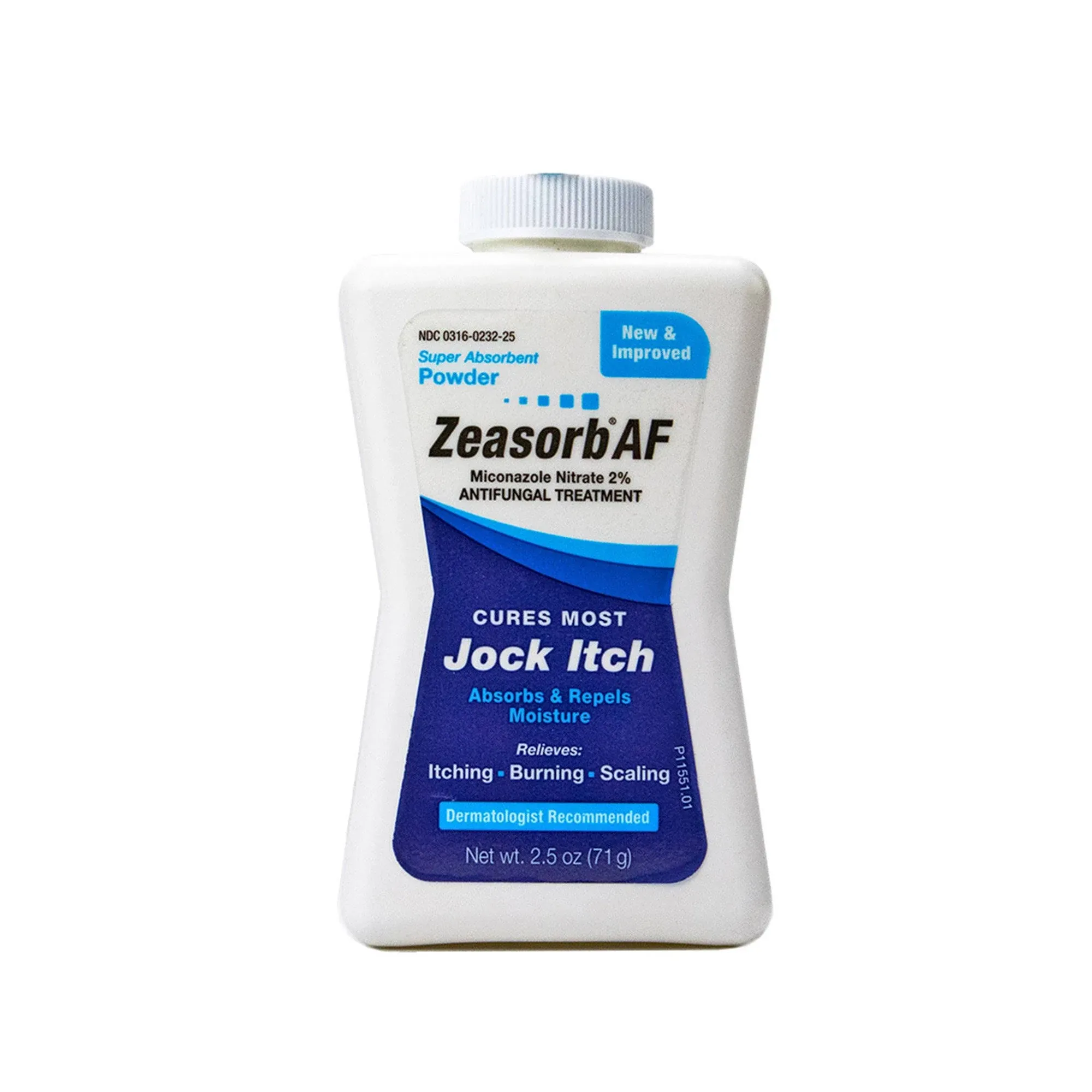 Zeasorb AF Antifungal Treatment, Jock Itch, Super Absorbent Powder - 2.5 oz