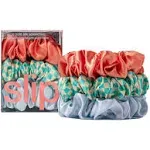 Slip Pure Silk 3-Pack Large Scrunchies - Sea Mist