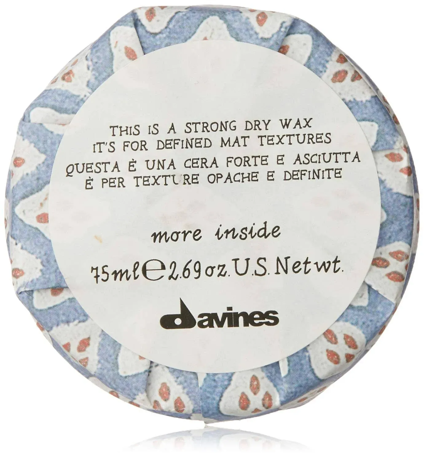 Davines More Inside This is a Strong Dry Wax 2.69oz