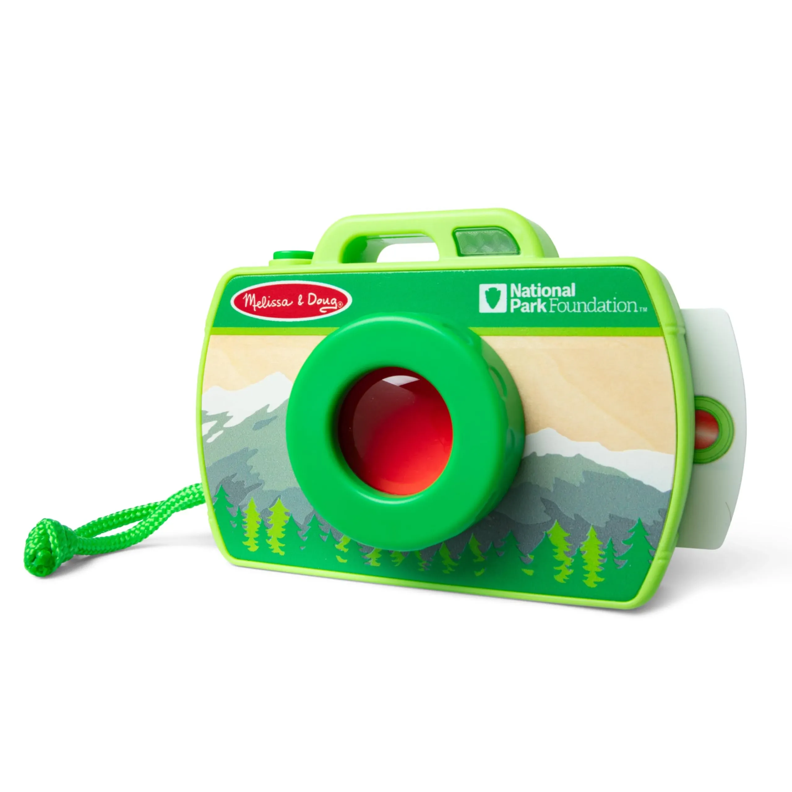 Melissa & Doug Sights & Sounds Wooden Toy Camera Play Set, Rocky Mountain