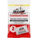 Fisherman's Friend Fishermans Drops 40ct, Original Extra Strong, 40 Count