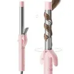 Rotating Curling Iron 1 inch - TYMO Automatic Curling Wand for Beach Waves, 2024 Upgraded Professional Tourmaline Ceramic Auto Curler with 40m