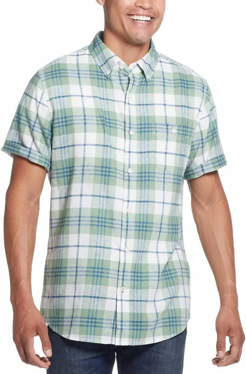 Weatherproof Vintage Mens Short Sleeve Woven Shirt