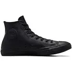 Converse | Unisex Chuck Taylor All Star Leather High (Black Mono)