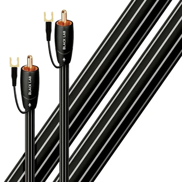 AudioQuest Black Lab 3M (9.84 ft) RCA male to RCA male Subwoofer Cable - Pair