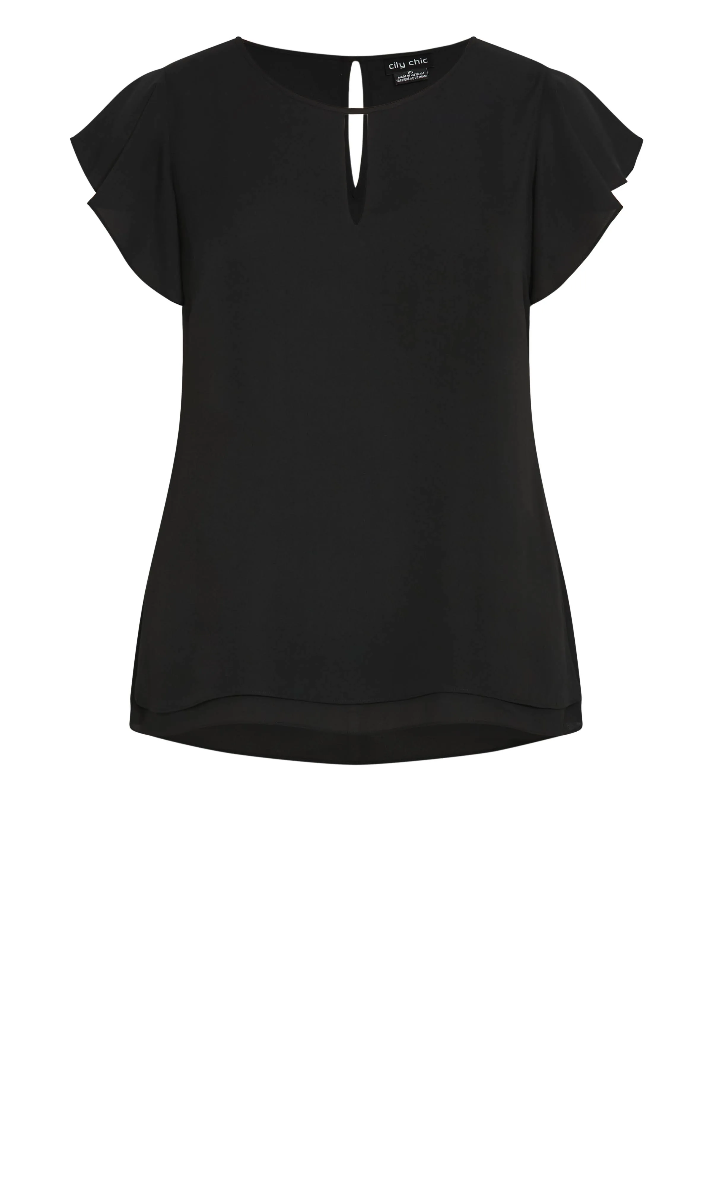 Sweet Waterfall Top - black