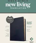 NLT Compact Giant Print Bible, Filament-Enabled Edition (Leatherlike, Navy Blue Cross, Red Letter) [Book]