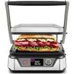 Chefman 5-in-1 Digital Panini Press Grill,Silver