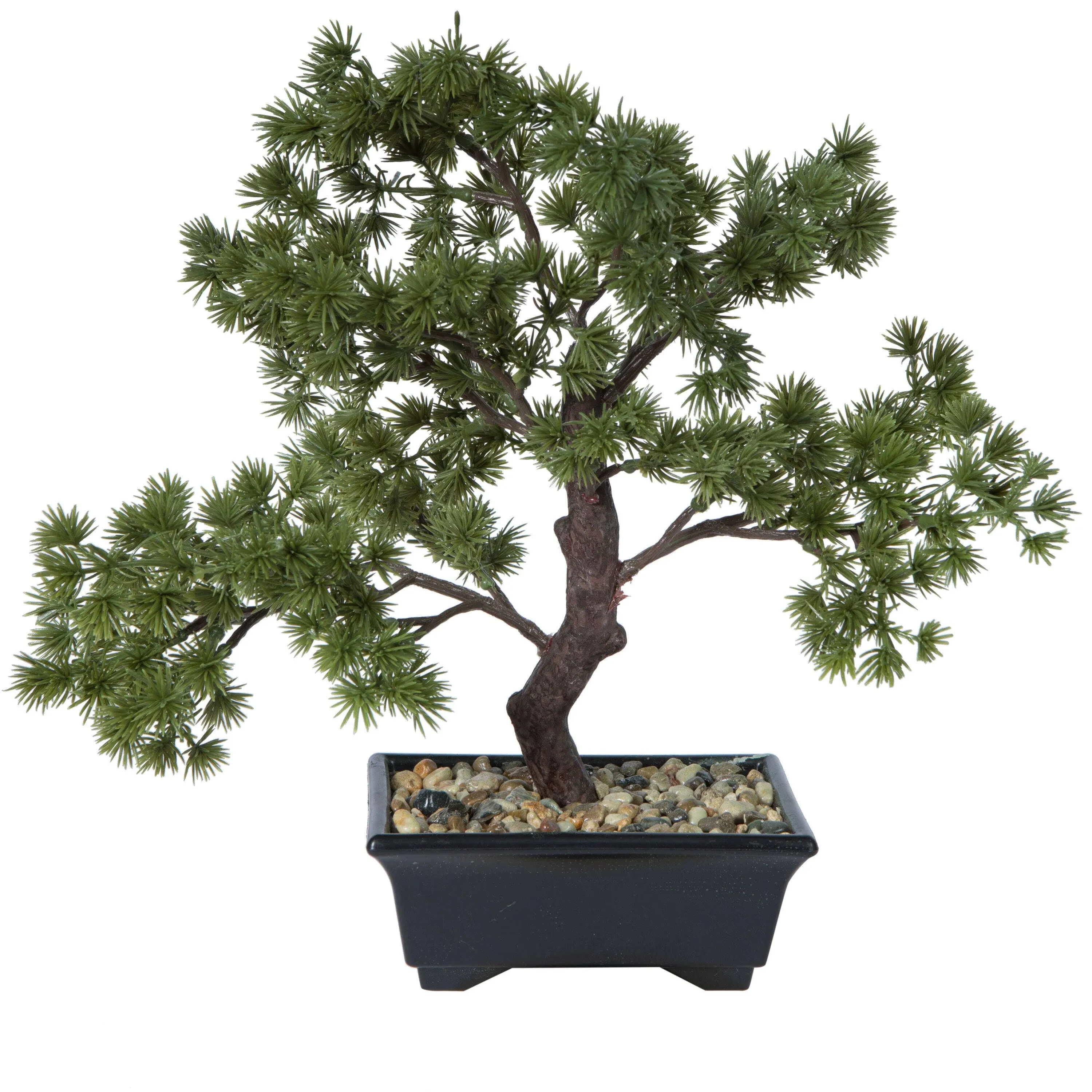 Vickerman 12" Artificial Potted Pine Bonsai Tree