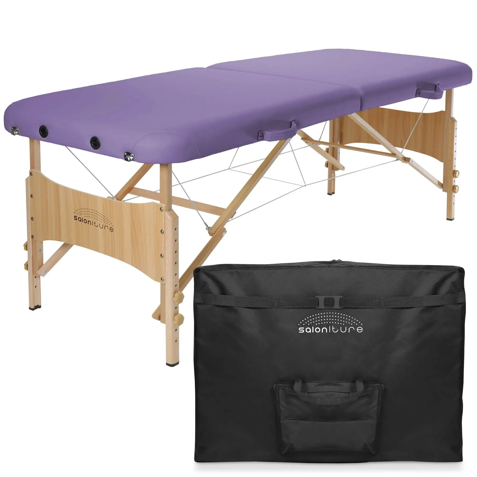 Folding Portable Massage Table - Lavender