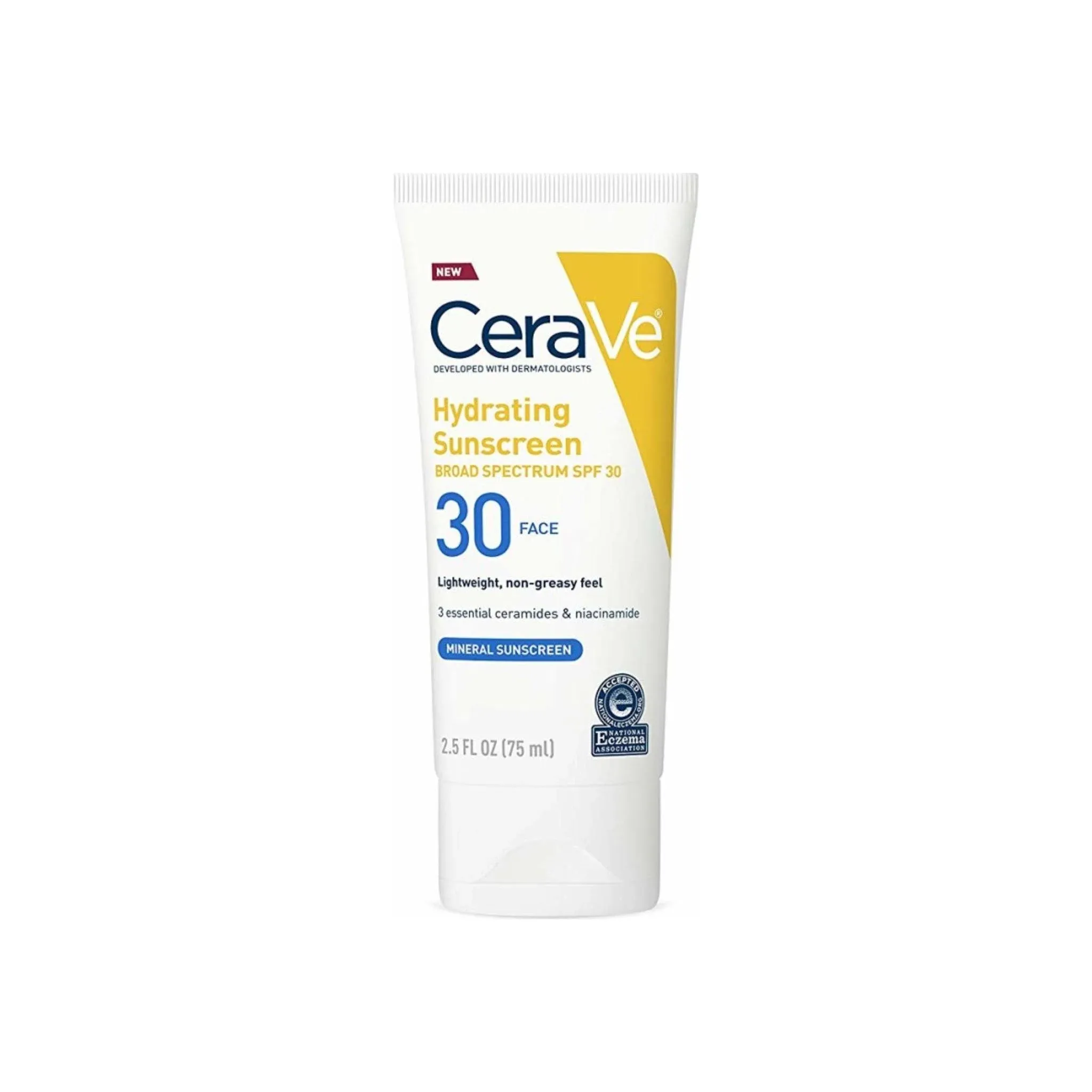 CeraVe Hydrating Mineral Face Sunscreen Lotion – SPF 30 - 2.5oz