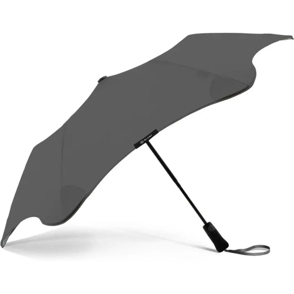 BLUNT Metro Travel Umbrella – 39" Windproof Umbrella, Compact Umbrella for Wind and Rain, Portable, Heavy Duty, UV Protection - Grey