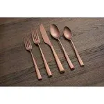 CAMBRIDGE Silversmiths Marlise Copper Satin 20-Piece Flatware Set, Service for 4