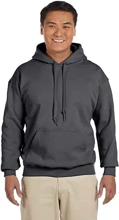 Gildan Men S Long Sleeve Front Pouch Pocket Hooded Sweatshirt 18500