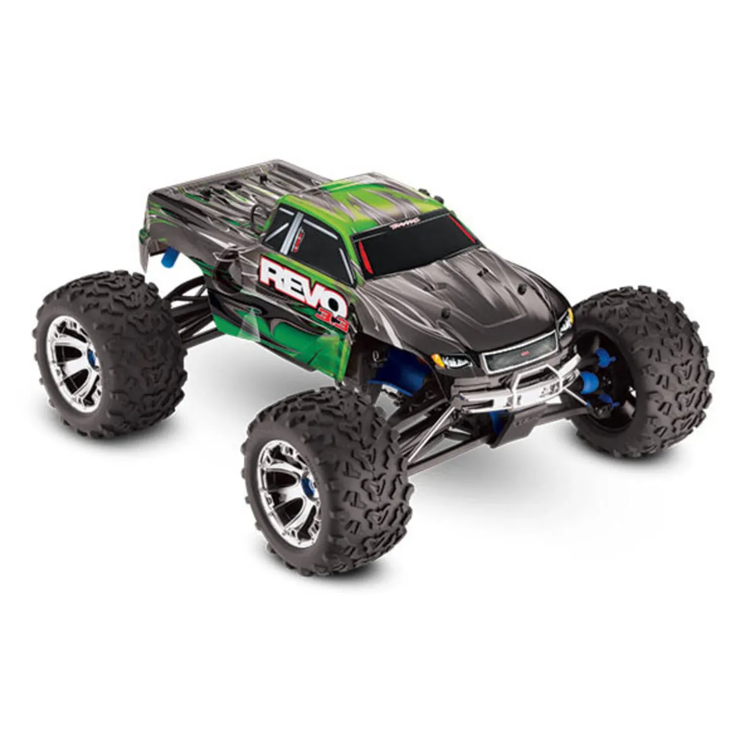 Traxxas 53097-3 - Revo 3.3 Nitro 1/10 4X4 Monster Truck RTR, Green