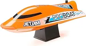 Pro Boat RC Jet Jam V2 12" Self-Righting Pool Racer Brushed RTR Batteries for Transmitter Not Included Orange PRB08031V2T1