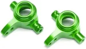 Traxxas 6837G Green Anodized Aluminum Steering Block Set (2)