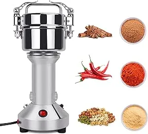 PaNt Grain Grinder Mill 500g Stainless Steel Electric Grain Mill Grinder Superfine Spice Grinder Flour Mill with Protection of Overload and Open Cover Stop Function, for Cereal Herb Spice Nut