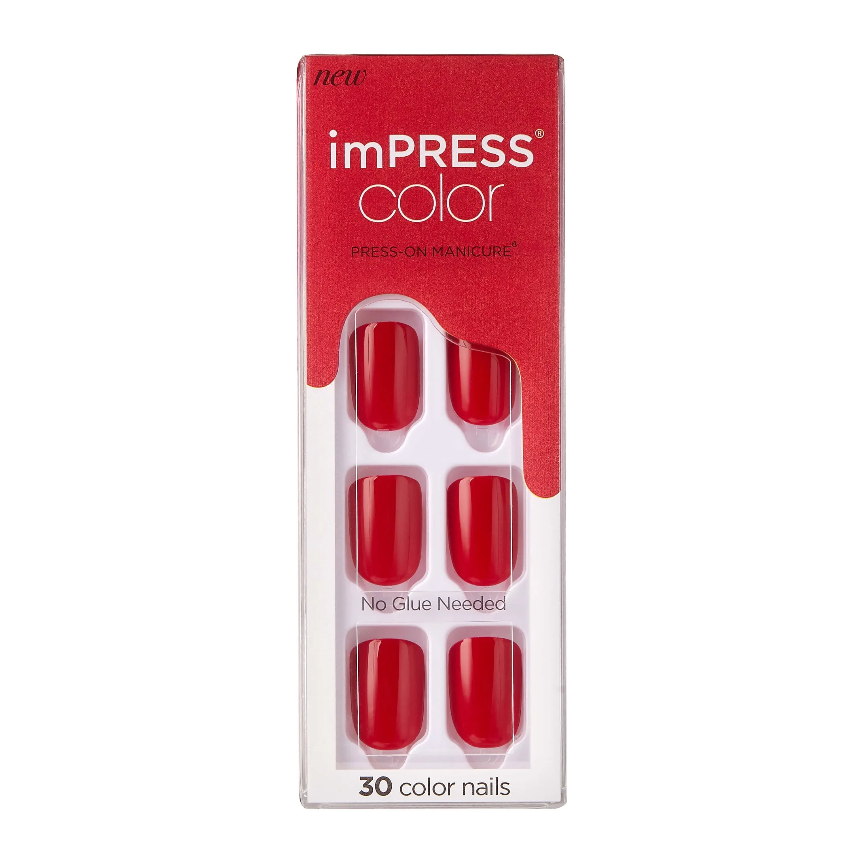 Kiss Reddy or Not Impress Color Press-On Manicure