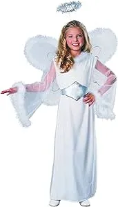 Rubies Child's Feathered Fashions Snow Angel Costume, Medium for Themed Parties and Halloween