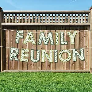 Family Tree Reunion - Large Party Decor - Family Reunion - Outdoor Letter Banner