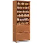 MoNiBloom 10 Tiers Bamboo Shoes Cabinet