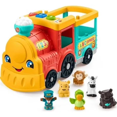 Fisher-Price Little People Big ABC Animal Train Toddler Learning Toy with Lights Music & 6 Figures