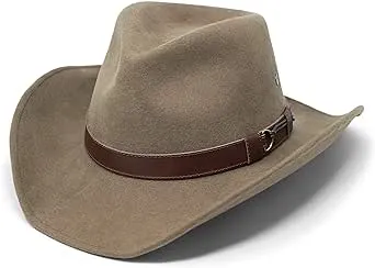 Borges & Scott Forester – Western Style Wool Felt Hat - Water Resistant – Wired Mouldable Brim