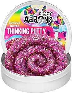 Crazy Aaron’s Putty Pets Curious Kitten Thinking Putty® - Feline-Inspired Sensory Play Putty - Non-Toxic - Never Dries Out - Creative Toy