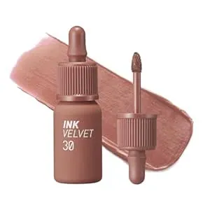 Peripera Ink the Velvet Lip Tint - High Pigment Color, Longwear, Weightless, Not Animal Tested, Gluten-Free, Paraben-Free (030 CLASSIC NUDE)