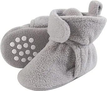 Luvable Friends Baby Girls' Cozy Fleece Booties