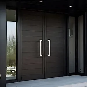 Modern Contemporary Long Stainless Steel Push Pull Door Handle for Home Entrance Glass Shower Wooden Barn & Office Store Shop Doors