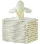 Cieltown Polyester Cloth Napkins 1-Dozen, Solid Washable Fabric Napkins Set of 12, Perfect for Weddings, Parties, Holiday Dinner