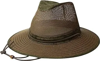 Henschel Aussie Distressed Gold Packable Mesh Breezer